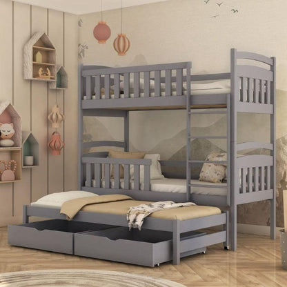 Viki Bunk Bed with Trundle and Storage