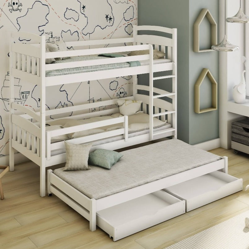 Alan Bunk Bed with Trundle and Storage