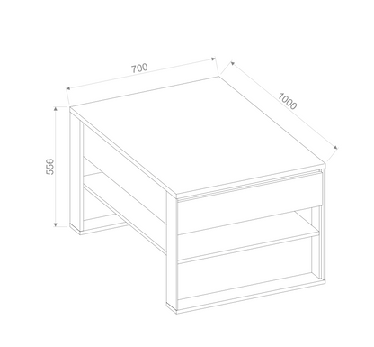 Quant QA-09 Coffee Table 100cm