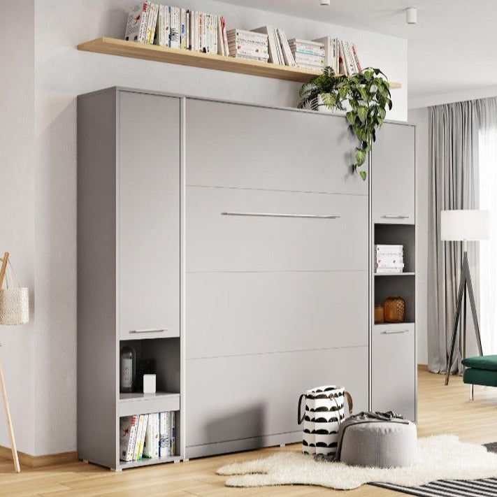 CP-02 Vertical Wall Bed Concept Pro 120cm with Storage Cabinet