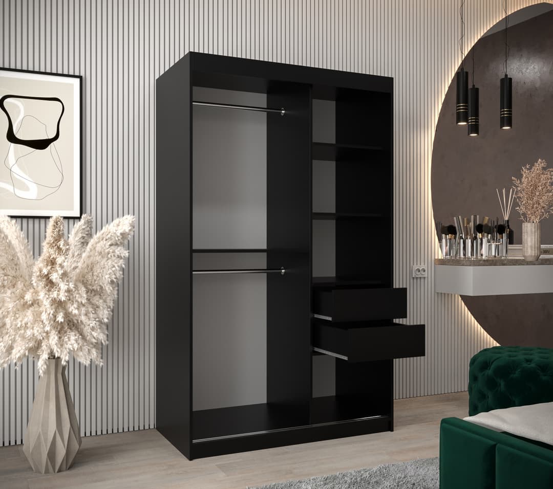 Rena II Sliding Door Wardrobe 120cm