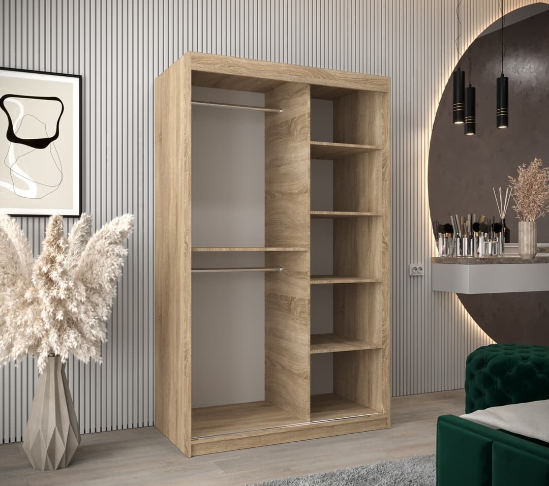 Uppsala V2 Sliding Door Wardrobe 120cm