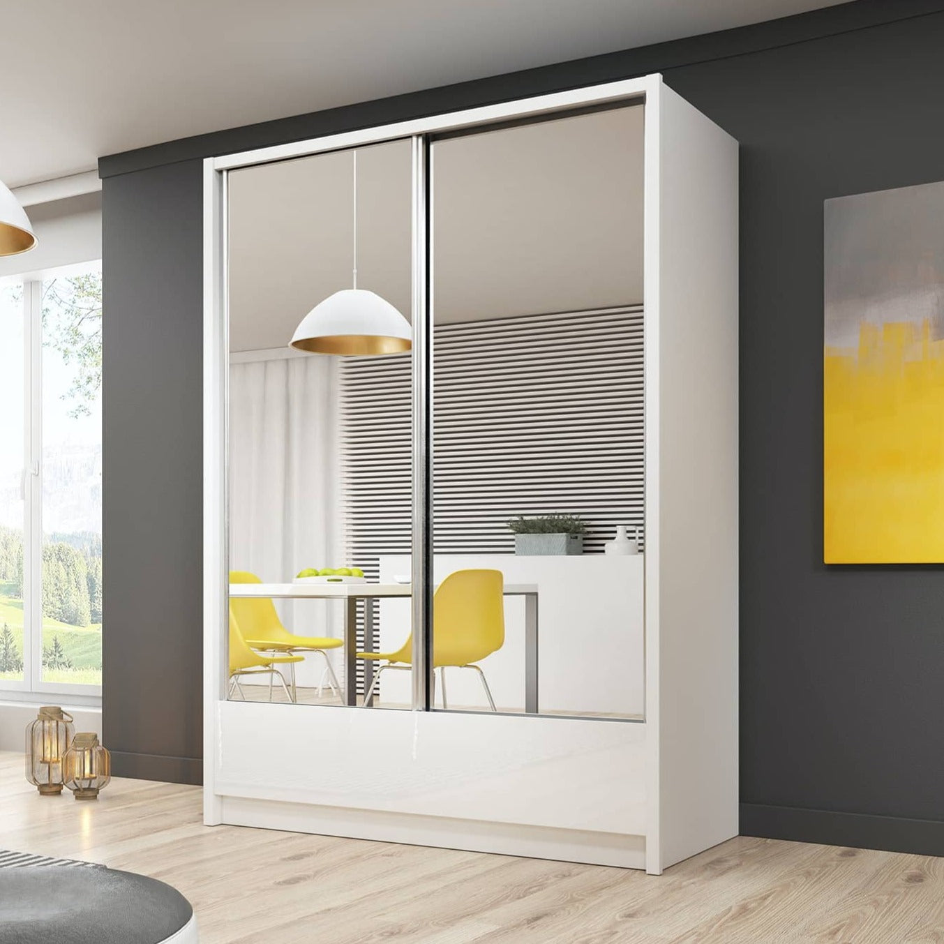 Aria II Sliding Door Wardrobe 154cm