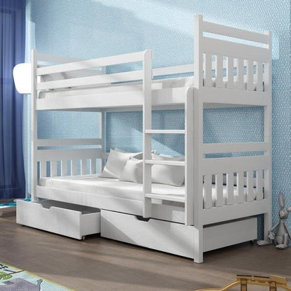 Wooden Bunk Bed Adas with Storage