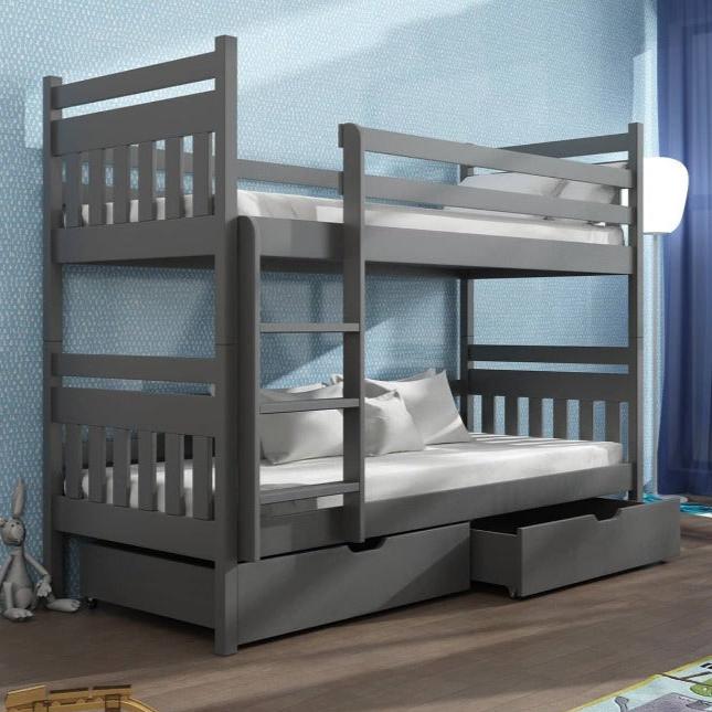 Wooden Bunk Bed Adas with Storage