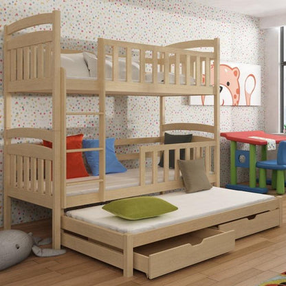 Viki Bunk Bed with Trundle and Storage