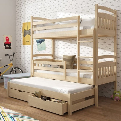 Alan Bunk Bed with Trundle and Storage