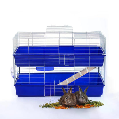 PawHut Small Animal Hutch, size (118 x79 x58cm)