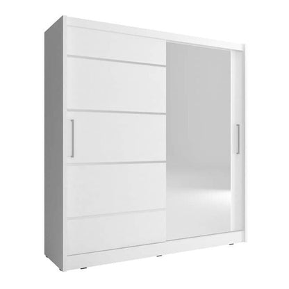 Maja I Alu Sliding Door Wardrobe 180cm