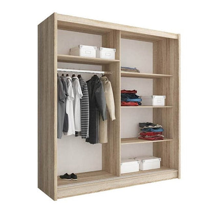 Maja Alu Sliding Door Wardrobe 180cm