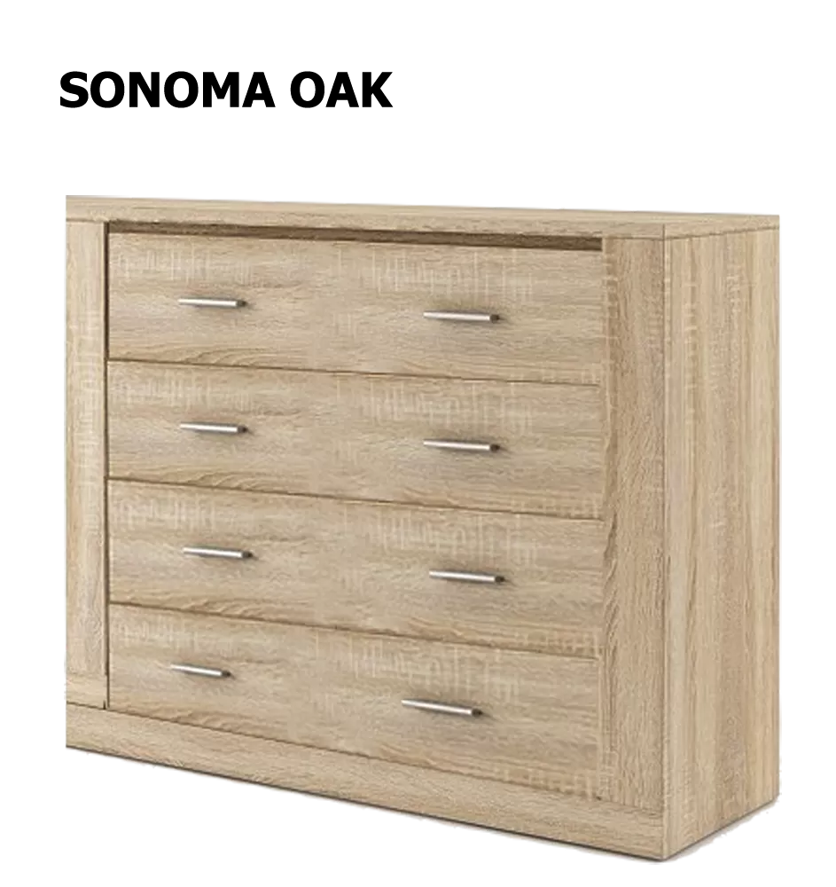 Arti 4 Drawer Storage Chest - 6 Colours