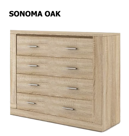 Arti 4 Drawer Storage Chest - 6 Colours