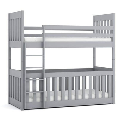 Wooden Bunk Bed Cris with Cot Bed