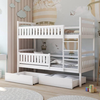 Wooden Bunk Bed Ignas with Storage