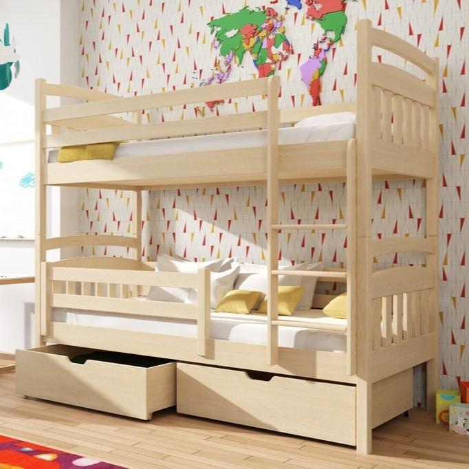 Wooden Bunk Bed Gabi with Storage