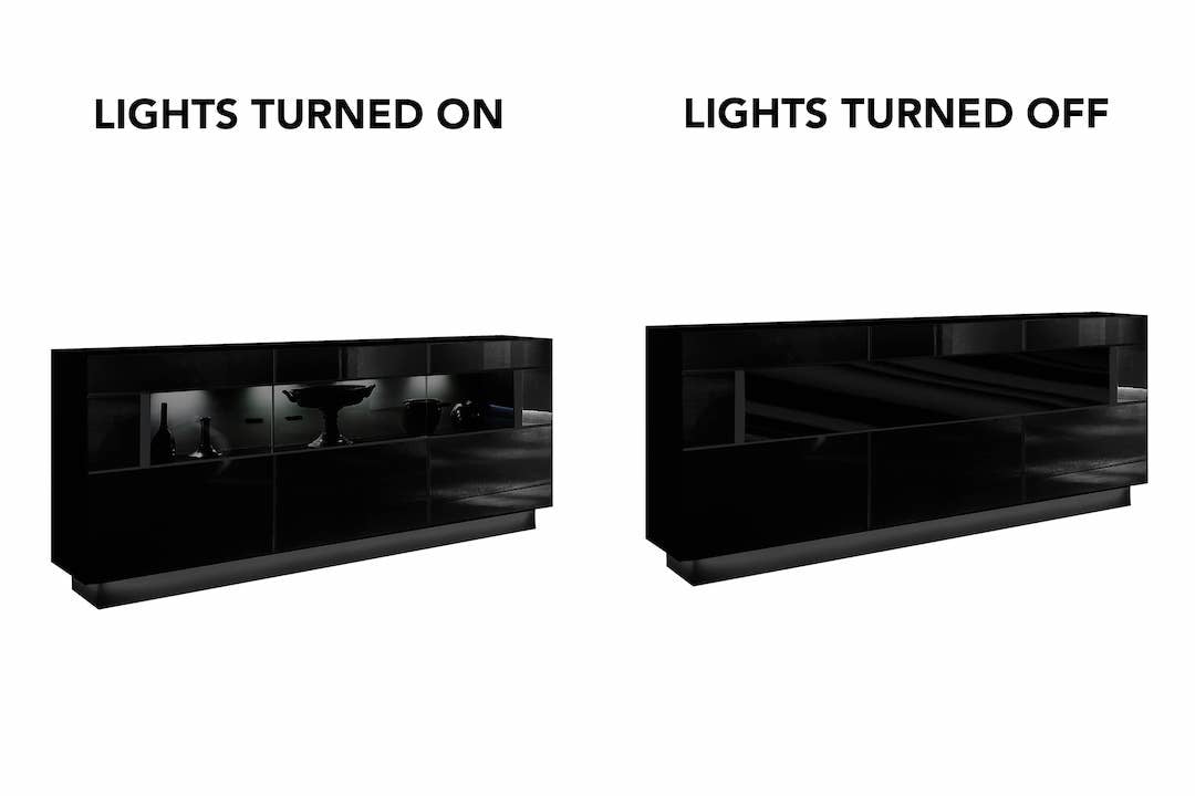 Nata 84 Display Sideboard Cabinet 160cm