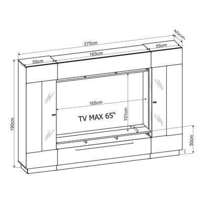 Nata VA Wall Entertainment Unit