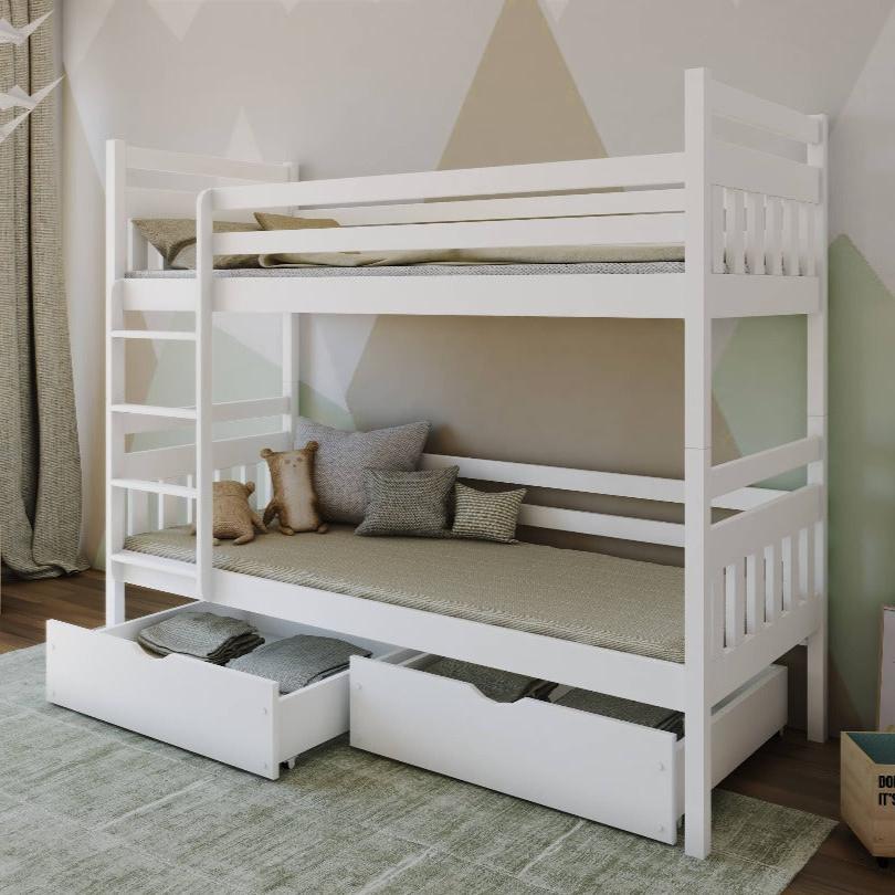 Wooden Bunk Bed Adas with Storage