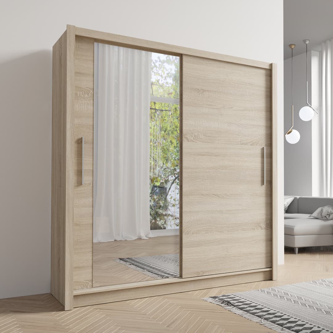 Baku 10 Sliding Door Wardrobe 155cm