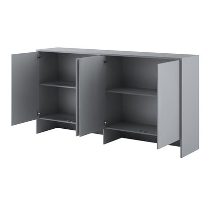 BC-06 Horizontal Wall Bed Concept 90cm With Storage Cabinet