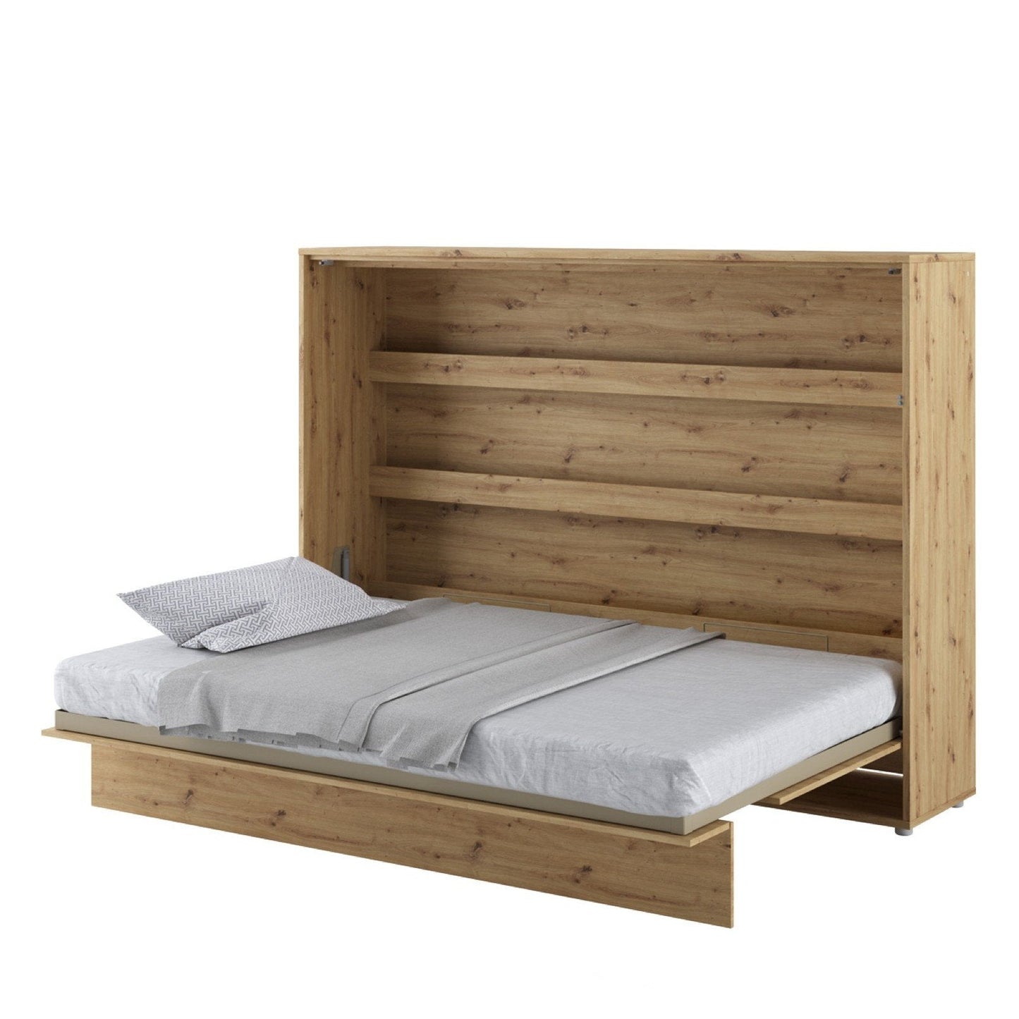 BC-04 Horizontal Wall Bed Concept 140cm With Storage Cabinet