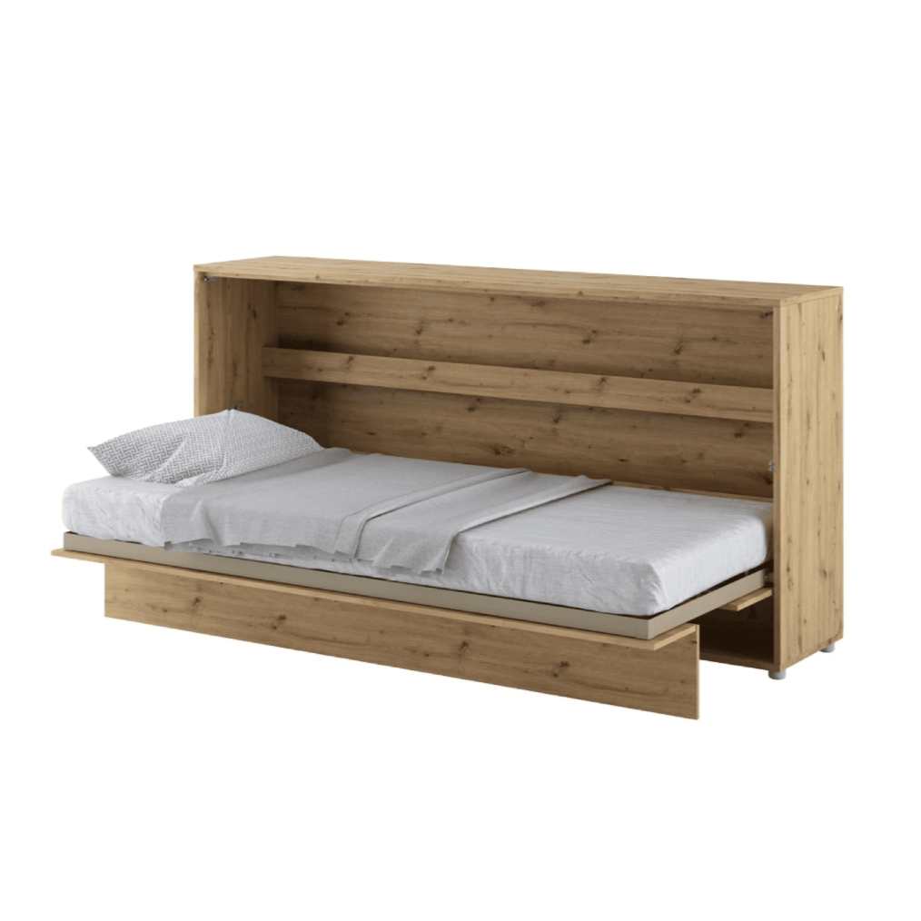 BC-06 Horizontal Wall Bed Concept 90cm With Storage Cabinet