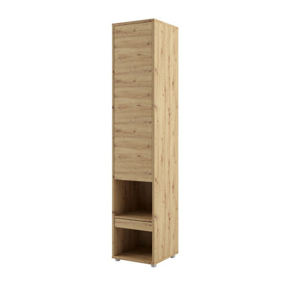 BC-12 Vertical Wall Bed Concept 160cm With Storage Cabinets and LED