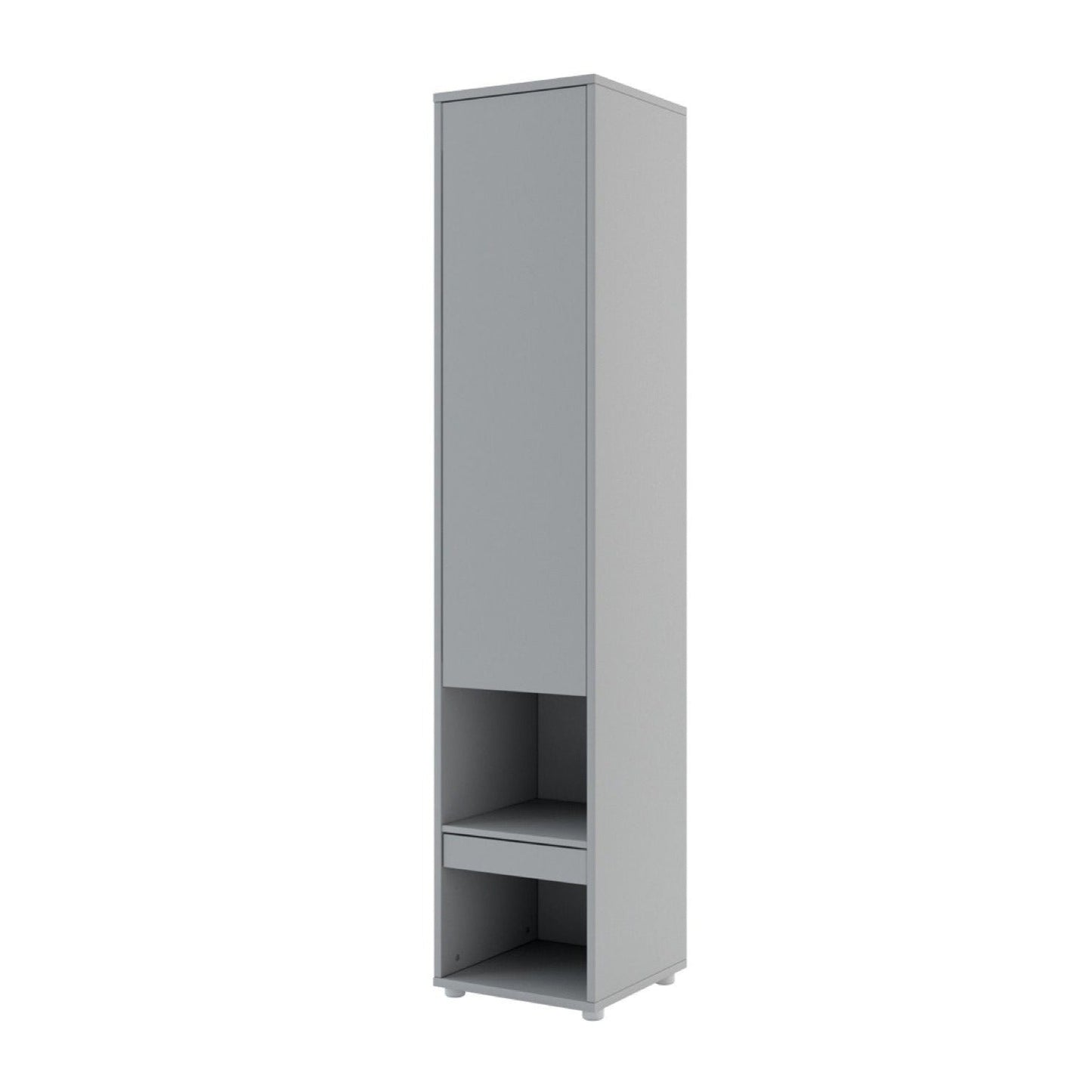 BC-12 Vertical Wall Bed Concept 160cm With Storage Cabinets and LED