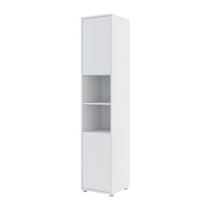 BC-02 Vertical Wall Bed Concept 120cm With Storage Cabinets and LED