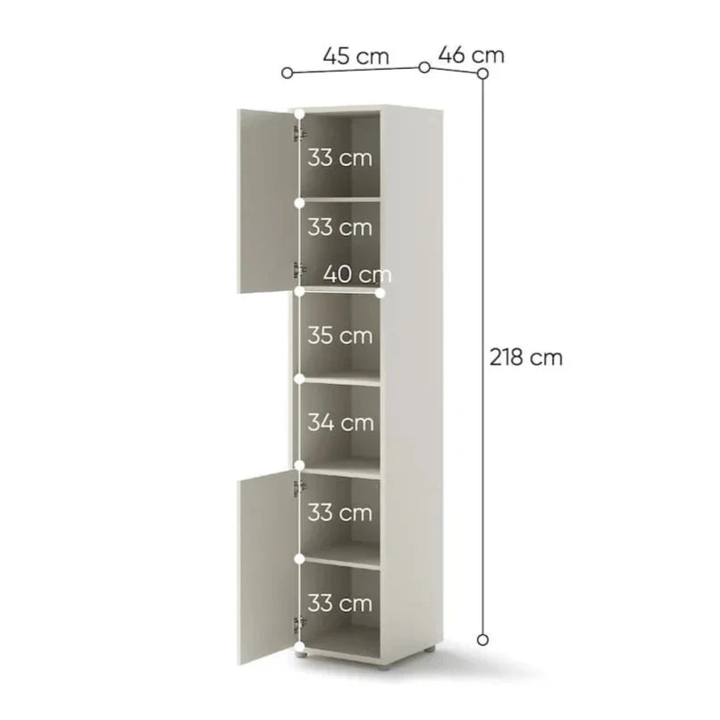 BC-08 Tall Storage Cabinet for Vertical Wall Bed Concept