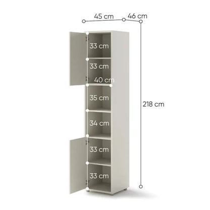 BC-08 Tall Storage Cabinet for Vertical Wall Bed Concept