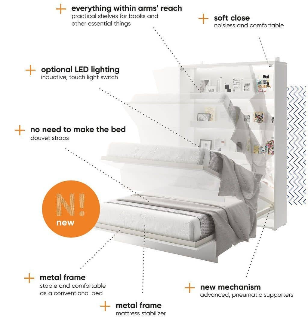 BC-12 Vertical Wall Bed Concept 160cm