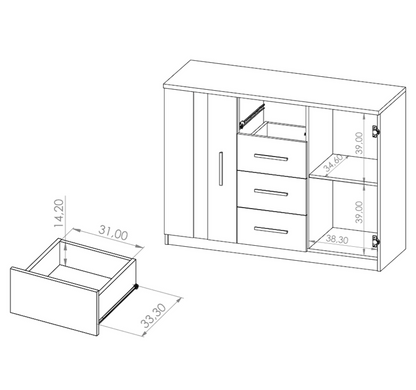 Bono Chest Of Drawers 120cm