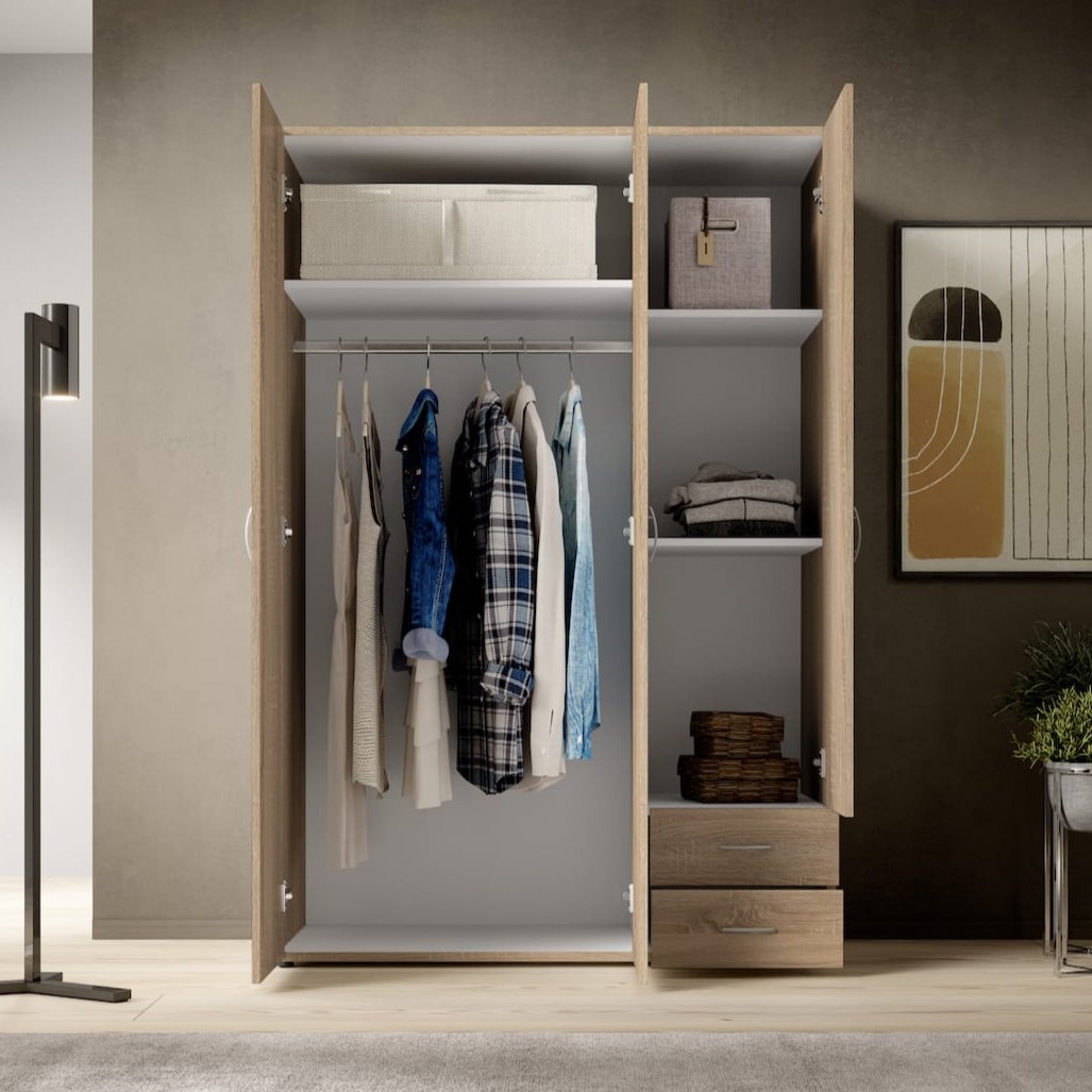 Base Hinged Door Wardrobe 120cm