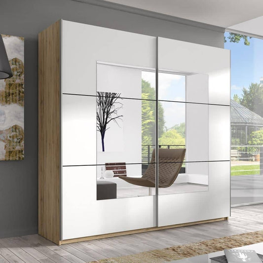 Beta Sliding Door Mirrored Wardrobe