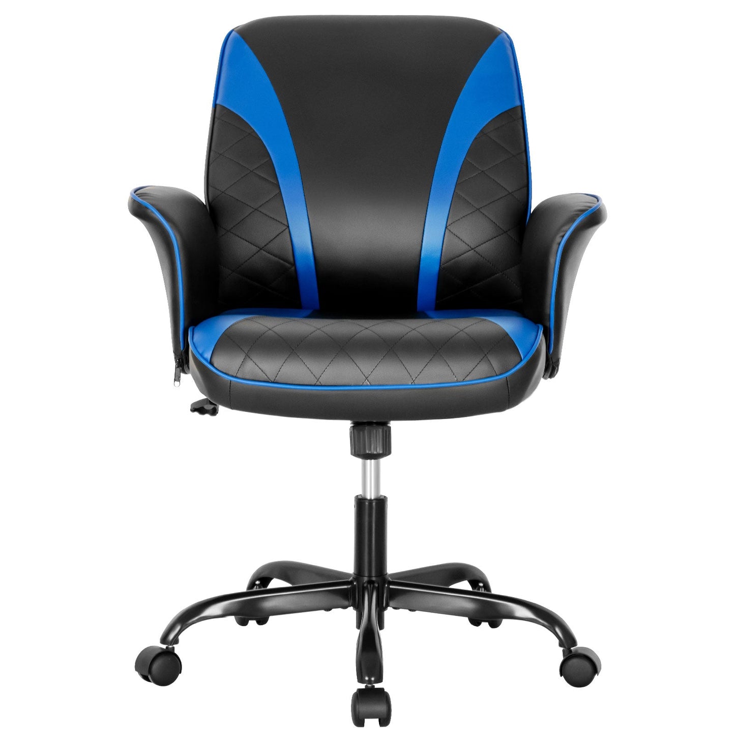 Ergonomic Office Computer Desk Chair with Adjustable Height-Blue