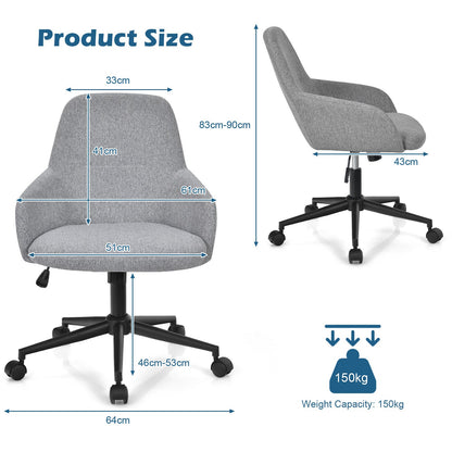 Home Office Chair with Reclining Backrest