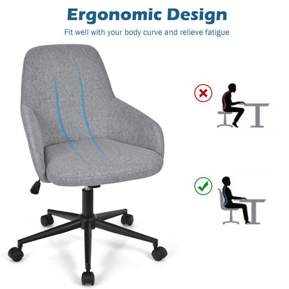 Home Office Chair with Reclining Backrest