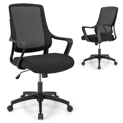 Ergonomic Office Chair with Wheels-Black