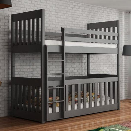 Wooden Bunk Bed Cris with Cot Bed