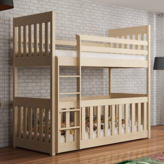 Wooden Bunk Bed Cris with Cot Bed