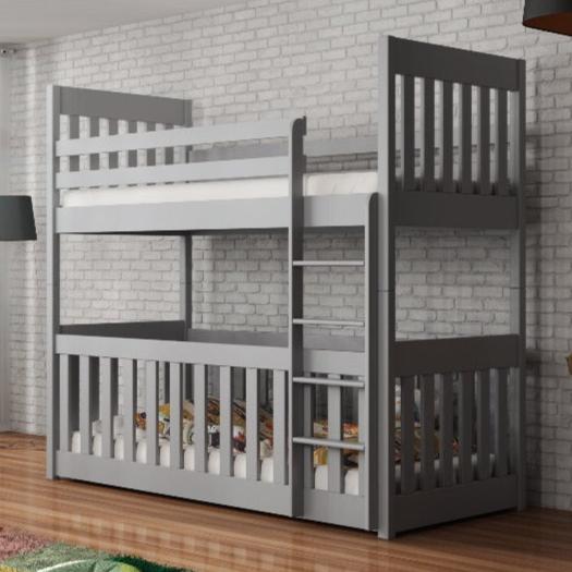 Wooden Bunk Bed Cris with Cot Bed