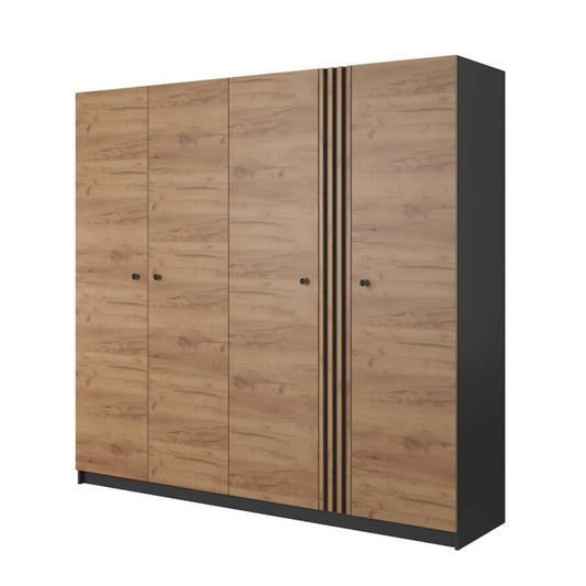 Deco Hinged Door Wardrobe 220cm