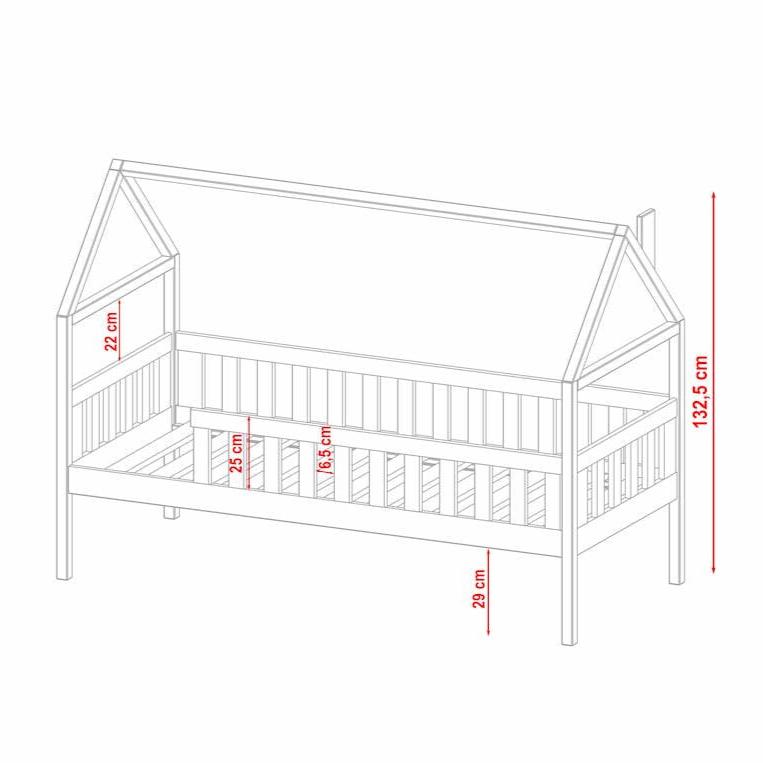 Wooden Single Bed Domi