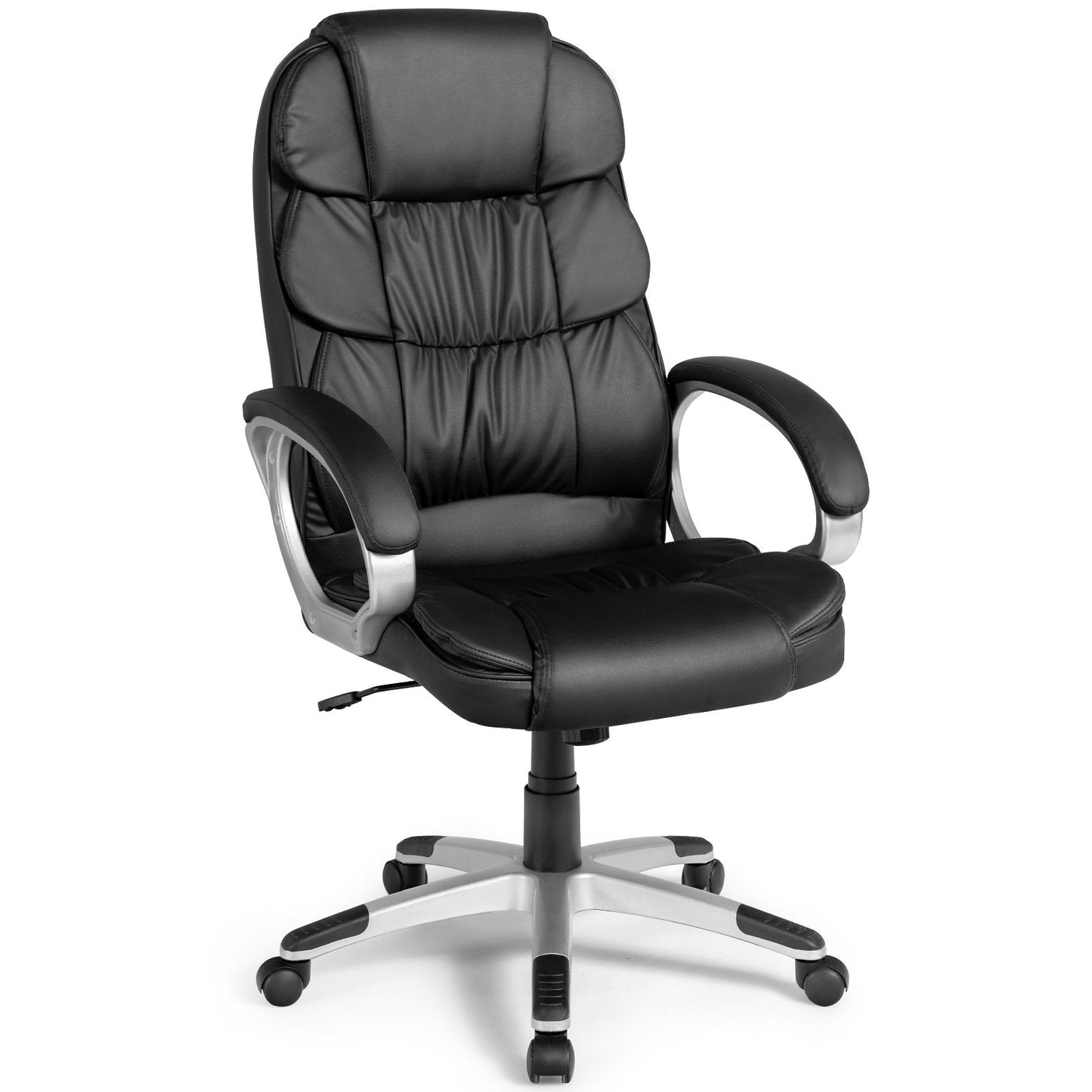 Executive Office Chair with Adjustable Height for Home Office Meeting Room -Black