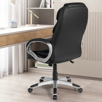 Executive Office Chair with Adjustable Height for Home Office Meeting Room -Black