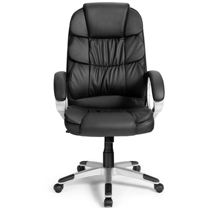 Executive Office Chair with Adjustable Height for Home Office Meeting Room -Black