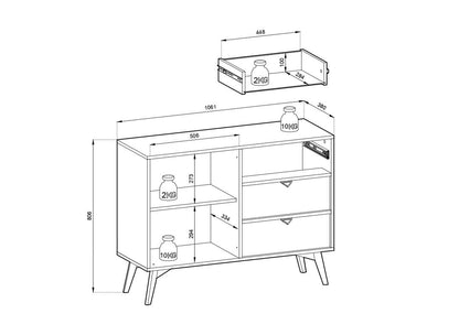 Forest Sideboard Cabinet 106cm