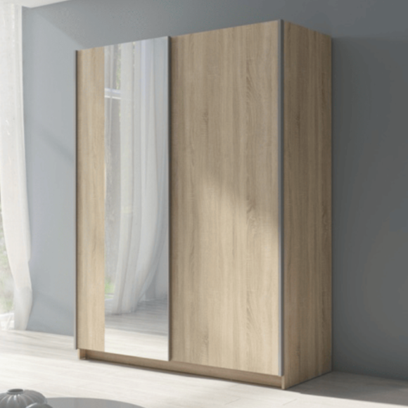 Gozo Sliding Door Mirrored Wardrobe