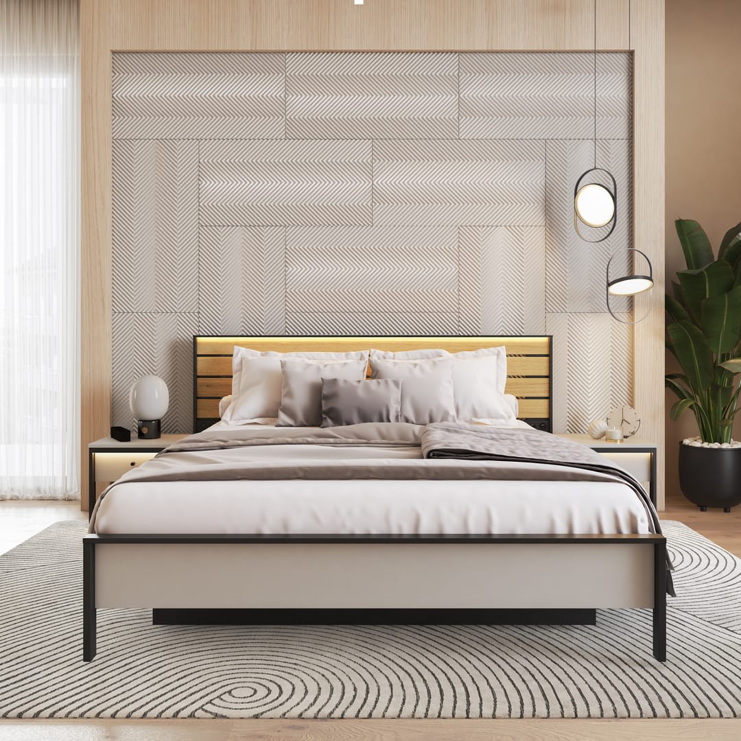 Gris Ottoman Bed [EU King]